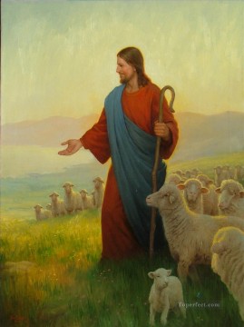 動物 Painting - 神の羊飼い